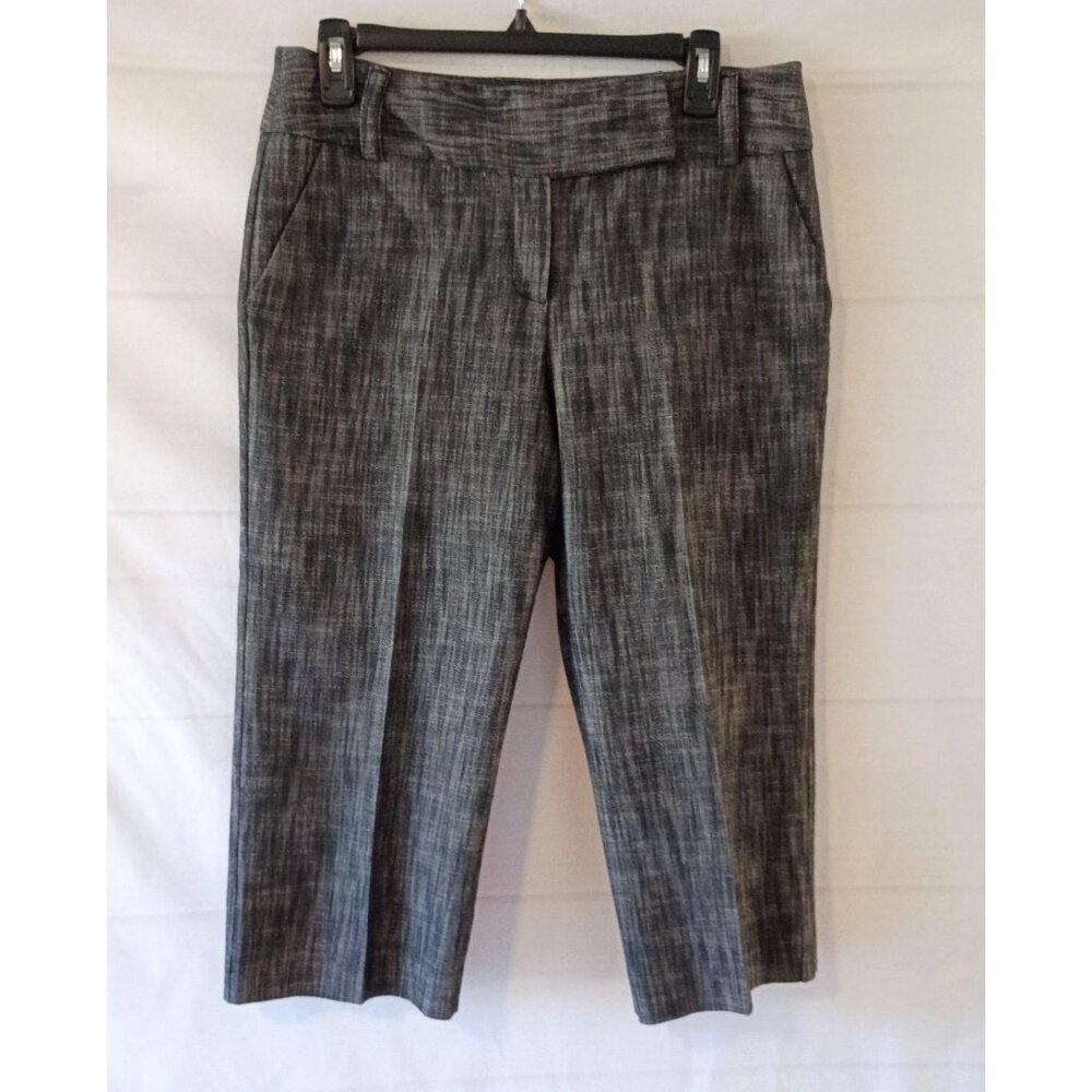 Larry Levine Petite Stretch Capri Pants Size 10P Cotton Blend Excellent